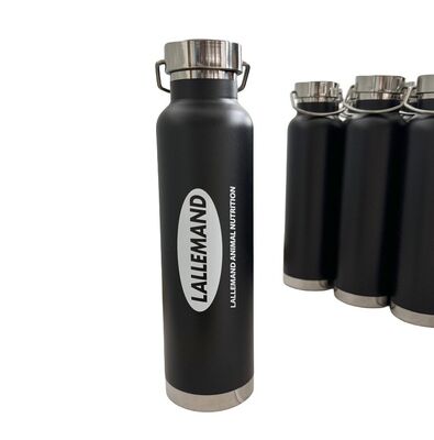 Outdoor 750ml Double Wall Stainless Steel Water Bottles Powder Coating For Promotion