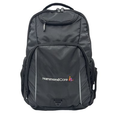 Embroidery Light Weight Backpack With Laptop Pouch Nylon Material For Traveling