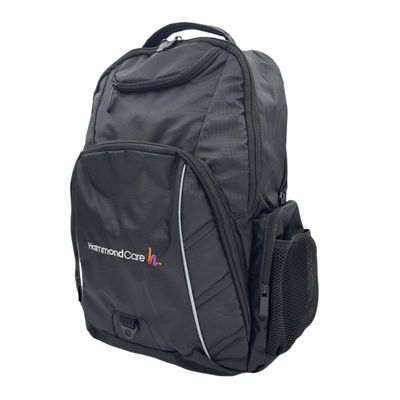 Embroidery Light Weight Backpack With Laptop Pouch Nylon Material For Traveling